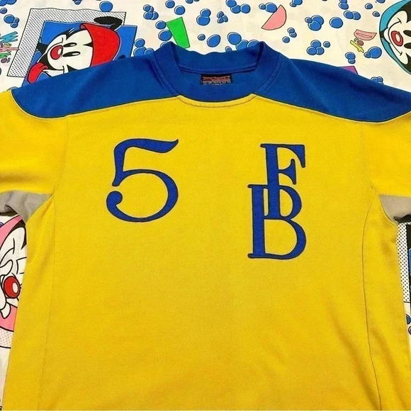 Vintage Kids FUBU Vintage League 1991 Long Sleeve Jersey Size YL (14/16) - Picture 9 of 14